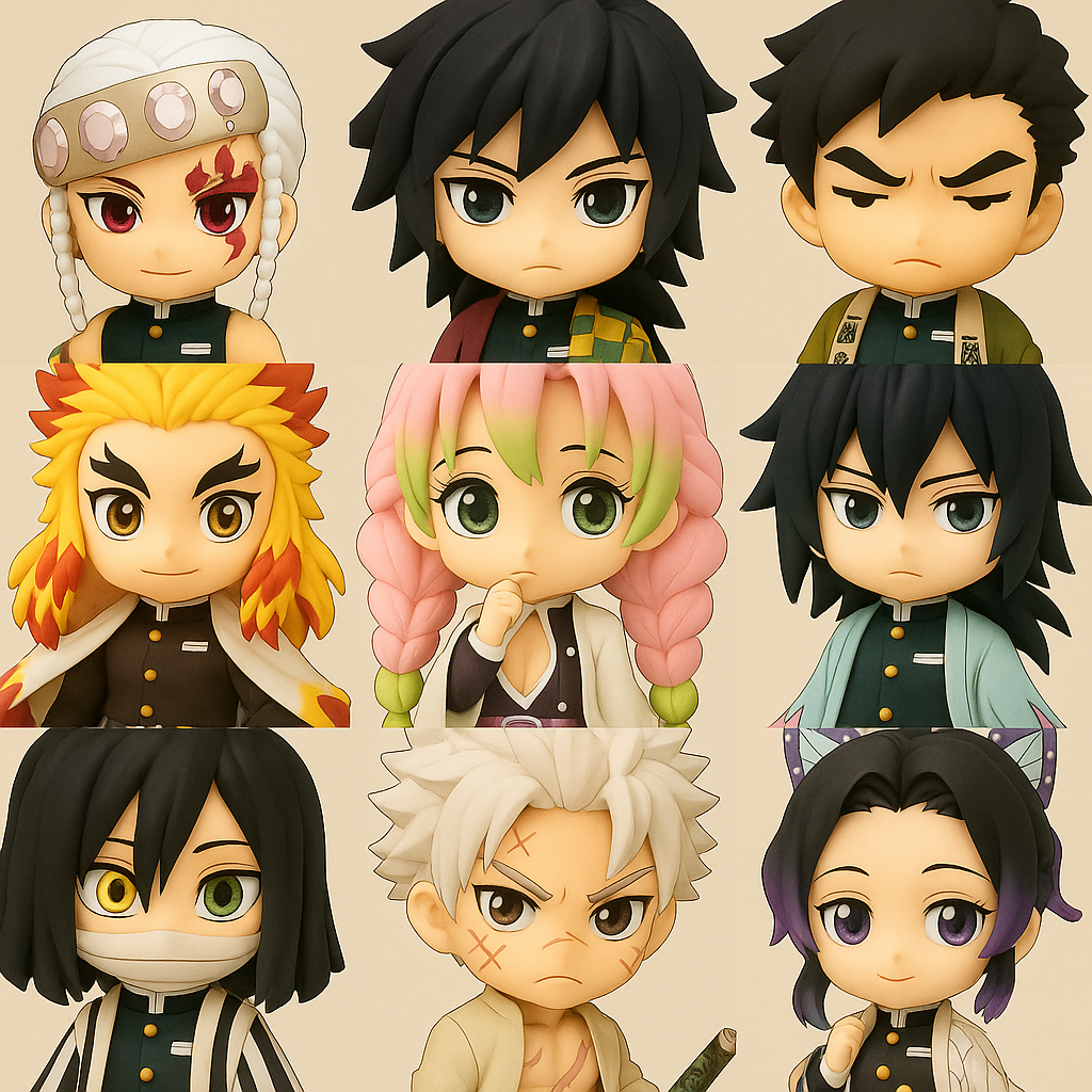 Mega Pack - The 9 Pillars of Kimetsu no Yaiba (Demon Slayer) in Qposket