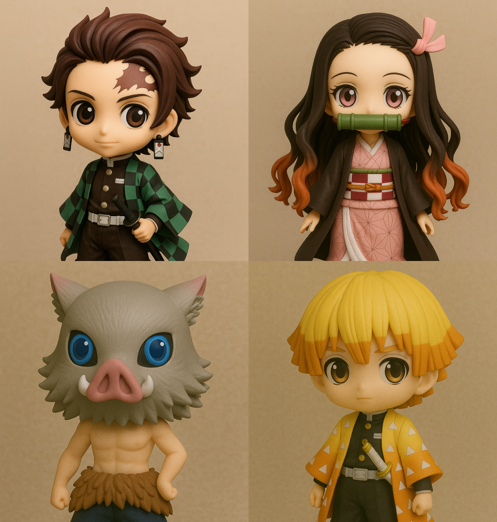 Kimetsu no Yaiba Pack (4 characters)