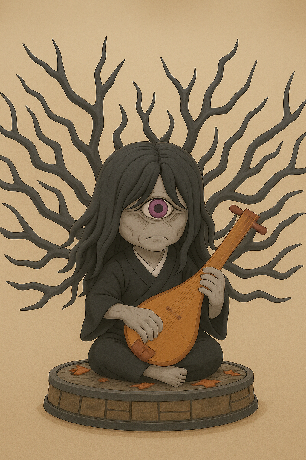 Nakime – Fourth Upper Moon in Qposket – Demon Slayer: Kimetsu no Yaiba